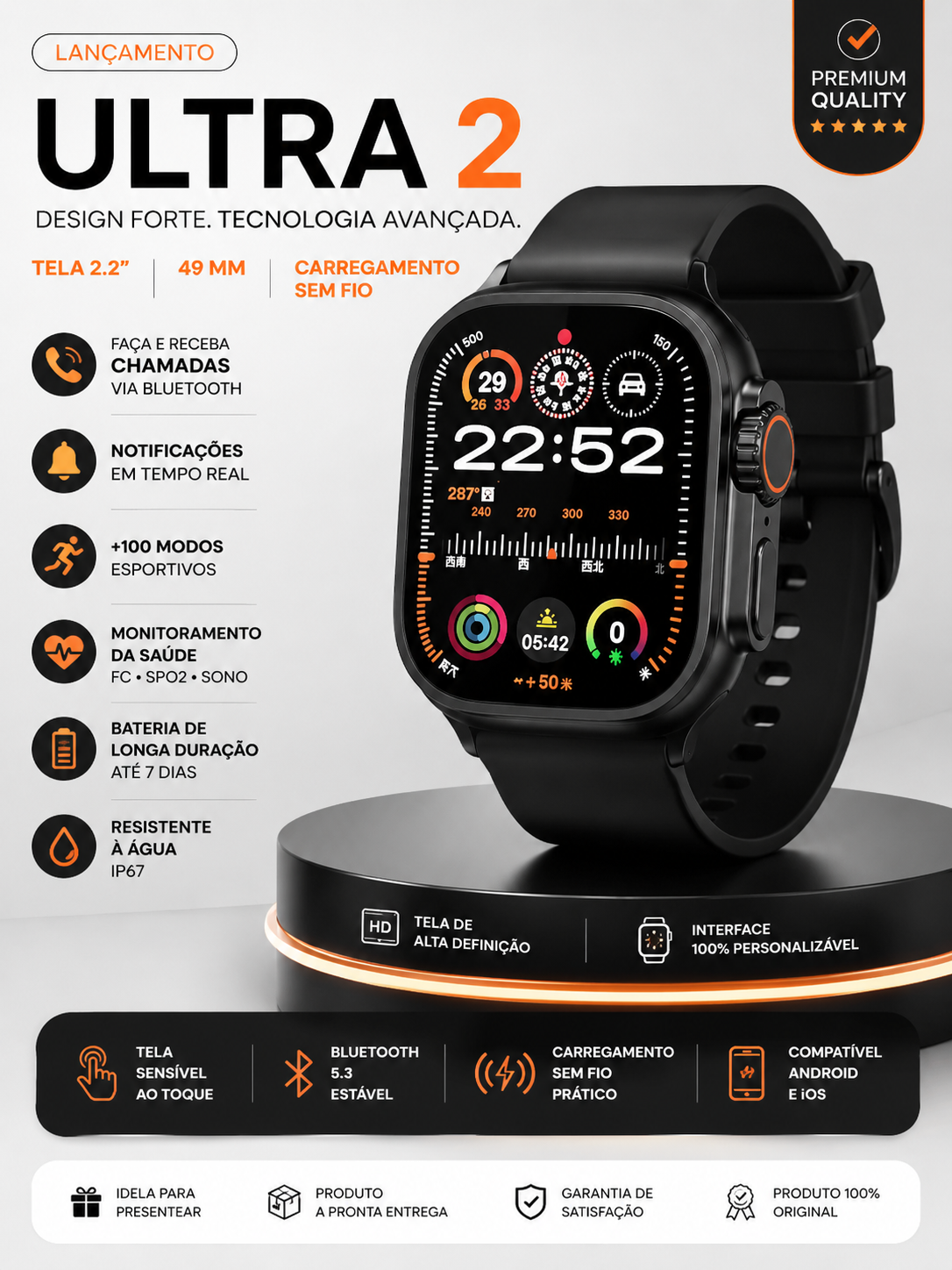 Smartwatch Ultra 2 49mm Black Edition